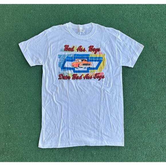 Calvin Klein Other - VTG 90s Chevy White Tshirt Bad Ass Boys Drive Bad Ass Toys Mens L